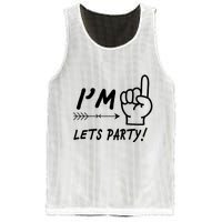 I'm 1 Lets Party! Mesh Reversible Basketball Jersey Tank