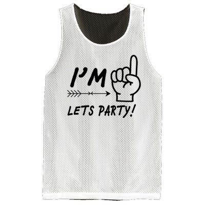 I'm 1 Lets Party! Mesh Reversible Basketball Jersey Tank