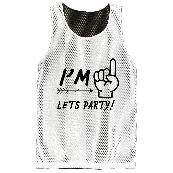 I'm 1 Lets Party! Mesh Reversible Basketball Jersey Tank
