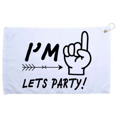 I'm 1 Lets Party! Grommeted Golf Towel