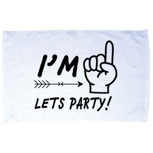 I'm 1 Lets Party! Microfiber Hand Towel