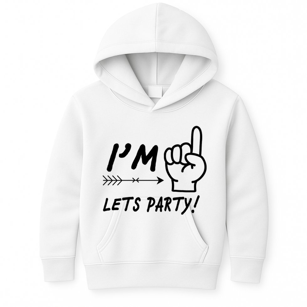 I'm 1 Lets Party! Kids Hoodie