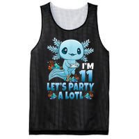 IM 11 LetS Party A Lotl 11th Birthday 11 Year Old Axolotl Mesh Reversible Basketball Jersey Tank