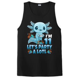 IM 11 LetS Party A Lotl 11th Birthday 11 Year Old Axolotl PosiCharge Competitor Tank