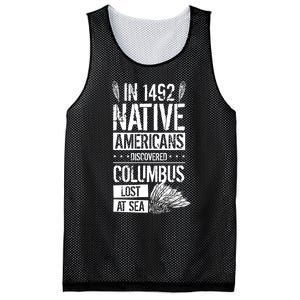 In 1492 Native Americans Discovered Columbus Lost TShirt Mesh Reversible Basketball Jersey Tank