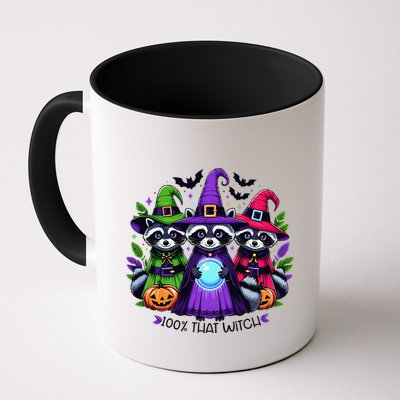 IM 100 Percent That Witch Halloween Opossum Raccoon Mug