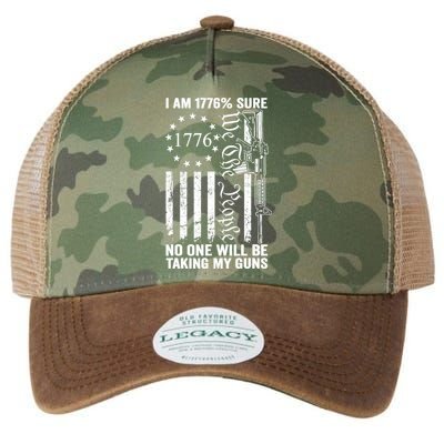 IM 1776 Sure No One Is Taking My Guns Pro Gun Usa Flag Legacy Tie Dye Trucker Hat