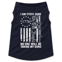 IM 1776 Sure No One Is Taking My Guns Pro Gun Usa Flag Doggie Tank