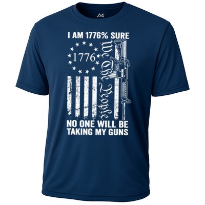 IM 1776 Sure No One Is Taking My Guns Pro Gun Usa Flag Performance Shirt