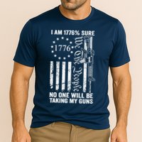 IM 1776 Sure No One Is Taking My Guns Pro Gun Usa Flag Cooling Performance Crew T-Shirt