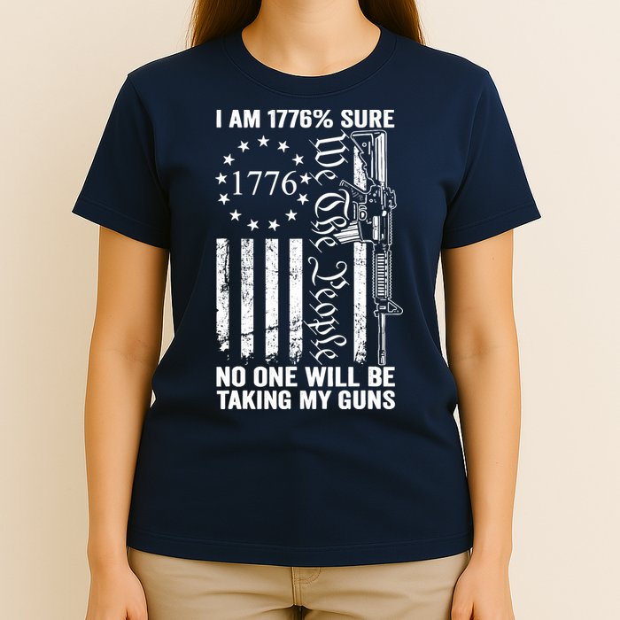 IM 1776 Sure No One Is Taking My Guns Pro Gun Usa Flag T-Shirt