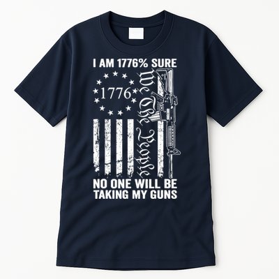 IM 1776 Sure No One Is Taking My Guns Pro Gun Usa Flag Tall T-Shirt