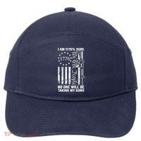 IM 1776 Sure No One Is Taking My Guns Pro Gun Usa Flag 7-Panel Snapback Hat