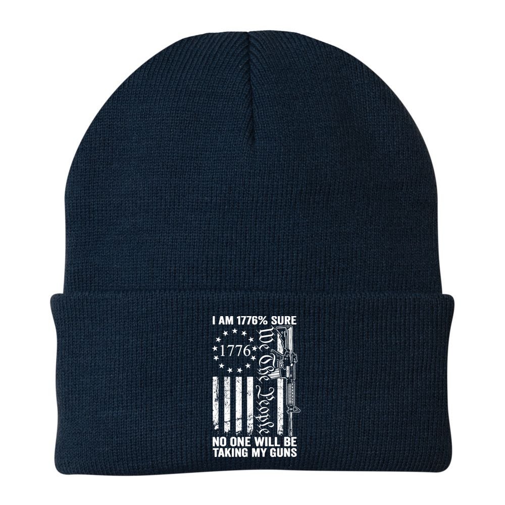IM 1776 Sure No One Is Taking My Guns Pro Gun Usa Flag Beanie