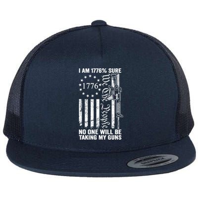 IM 1776 Sure No One Is Taking My Guns Pro Gun Usa Flag Flatbill Hat
