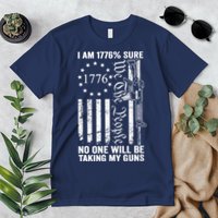IM 1776 Sure No One Is Taking My Guns Pro Gun Usa Flag Premium T-Shirt
