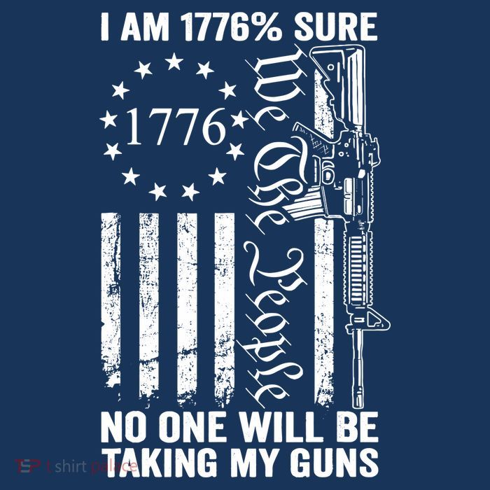 IM 1776 Sure No One Is Taking My Guns Pro Gun Usa Flag Womens T-Shirt