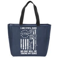 IM 1776 Sure No One Is Taking My Guns Pro Gun Usa Flag Zip Tote Bag