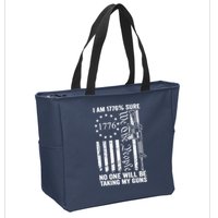 IM 1776 Sure No One Is Taking My Guns Pro Gun Usa Flag Zip Tote Bag