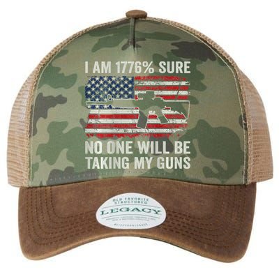 I'm 1776 Sure No One Is Taking My Guns AR15 USA Flag BACK Legacy Tie Dye Trucker Hat