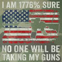 I'm 1776 Sure No One Is Taking My Guns AR15 USA Flag BACK Legacy Tie Dye Trucker Hat