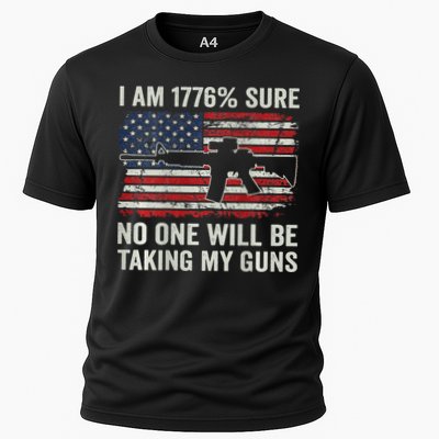 I'm 1776 Sure No One Is Taking My Guns AR15 USA Flag BACK Performance Shirt