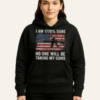 I'm 1776 Sure No One Is Taking My Guns AR15 USA Flag BACK Hoodie