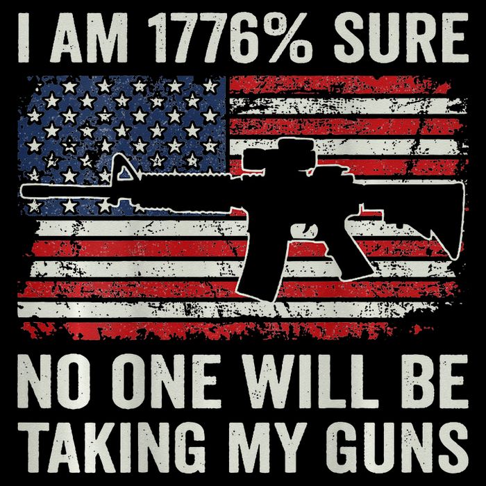I'm 1776 Sure No One Is Taking My Guns AR15 USA Flag BACK Sustainable Bucket Hat