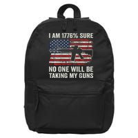 I'm 1776 Sure No One Is Taking My Guns AR15 USA Flag BACK 16 in Basic Backpack