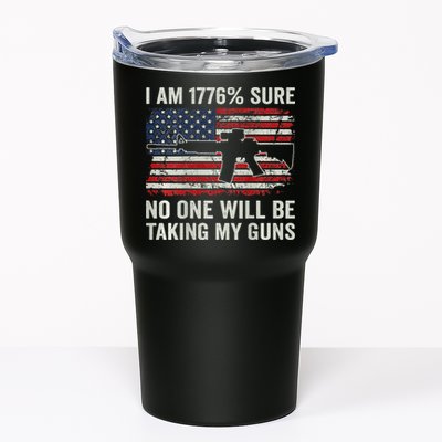I'm 1776 Sure No One Is Taking My Guns AR15 USA Flag BACK Tumbler