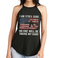 I'm 1776 Sure No One Is Taking My Guns AR15 USA Flag BACK Women's Perfect Tri Rocker Tank