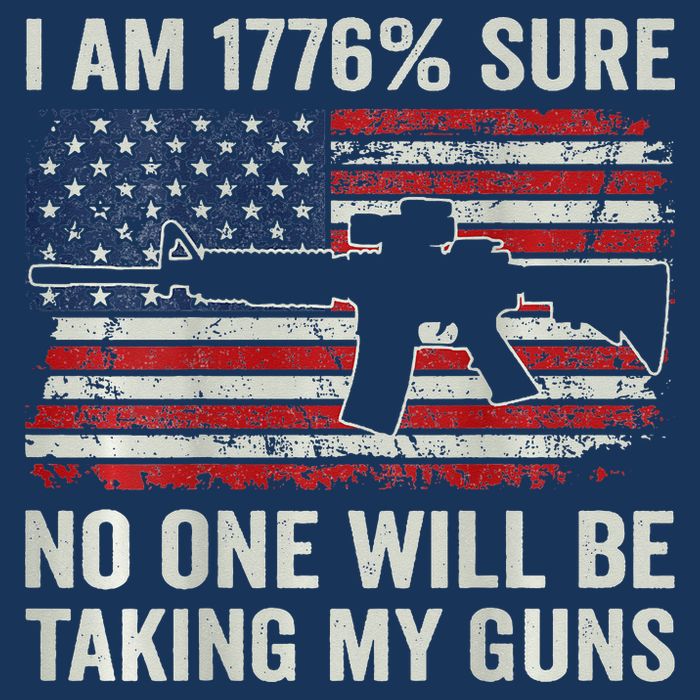 I'm 1776 Sure No One Is Taking My Guns AR15 USA Flag BACK Infant Baby Jersey Bodysuit