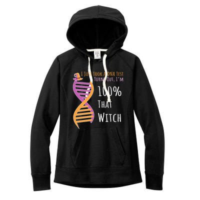 Im 100 % That Witch Dna Biology Science Cute Gift Women's Fleece Hoodie