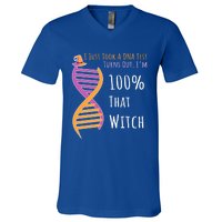 Im 100 % That Witch Dna Biology Science Cute Gift V-Neck T-Shirt