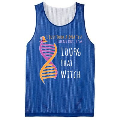 Im 100 % That Witch Dna Biology Science Cute Gift Mesh Reversible Basketball Jersey Tank