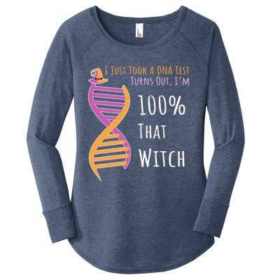 Im 100 % That Witch Dna Biology Science Cute Gift Women's Perfect Tri Tunic Long Sleeve Shirt