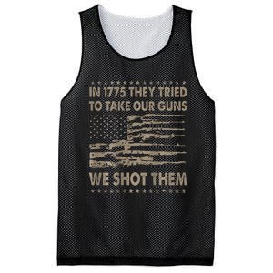 In 1775 They Tried To Take Our Guns We Shot Them Gift Mesh Reversible Basketball Jersey Tank