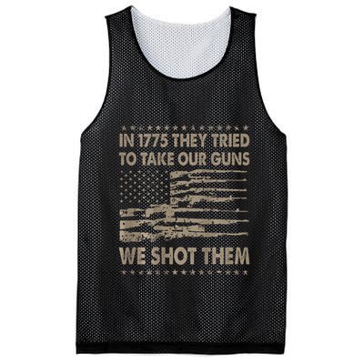 In 1775 They Tried To Take Our Guns We Shot Them Gift Mesh Reversible Basketball Jersey Tank