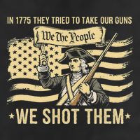 In 1775 They Tried To Take Our Guns We Shot Them Large Microfiber Waffle Golf Towel