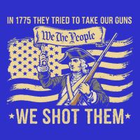 In 1775 They Tried To Take Our Guns We Shot Them Pom Pom 12in Knit Beanie