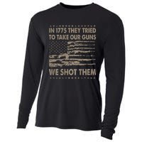 In 1775 They Tried To Take Our Guns We Shot Them (On Back) Cooling Performance Long Sleeve Crew