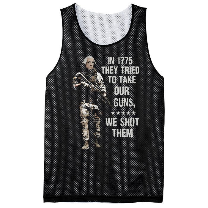 In 1775 They Tried To Take Our Guns We Shot Them Mesh Reversible Basketball Jersey Tank