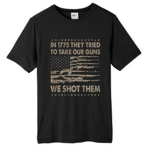 In 1775 They Tried To Take Our Guns We Shot Them Tall Fusion ChromaSoft Performance T-Shirt