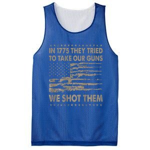 In 1775 They Tried To Take Our Guns We Shot Them Mesh Reversible Basketball Jersey Tank