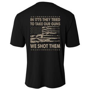 In 1775 They Tried To Take Our Guns We Shot Them (On Back) Cooling Performance Crew T-Shirt