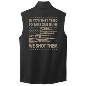 In 1775 They Tried To Take Our Guns We Shot Them (On Back) Collective Smooth Fleece Vest