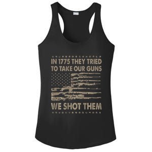 In 1775 They Tried To Take Our Guns We Shot Them Ladies PosiCharge Competitor Racerback Tank