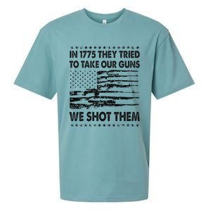 In 1775 They Tried To Take Our Guns We Shot Them Retro Sueded Cloud Jersey T-Shirt