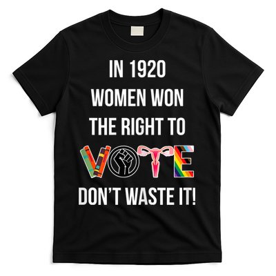 In 1920 Women Won The Right To Vote Don’T Waste It T-Shirt