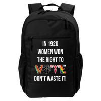 In 1920 Women Won The Right To Vote Don’T Waste It Backpack
